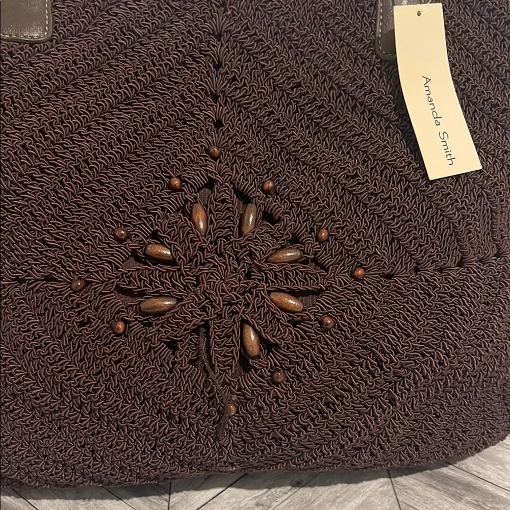 Amanda Smith Brown Woven Tote Bag - Picture 2 of 10